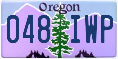 OR license plate 048IWP