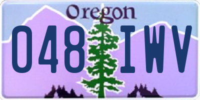 OR license plate 048IWV