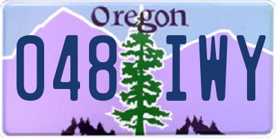 OR license plate 048IWY