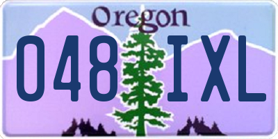OR license plate 048IXL
