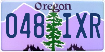 OR license plate 048IXR