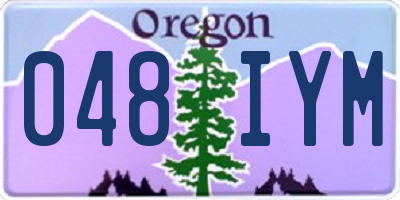 OR license plate 048IYM