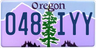 OR license plate 048IYY