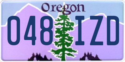 OR license plate 048IZD
