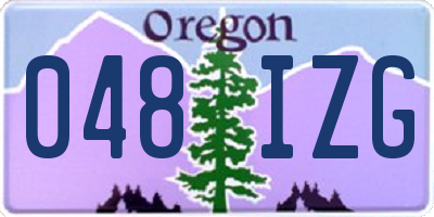 OR license plate 048IZG
