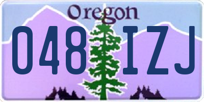 OR license plate 048IZJ