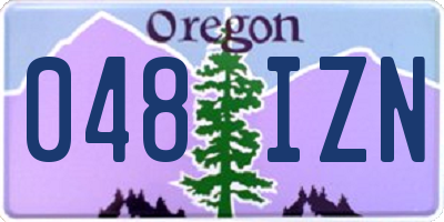 OR license plate 048IZN