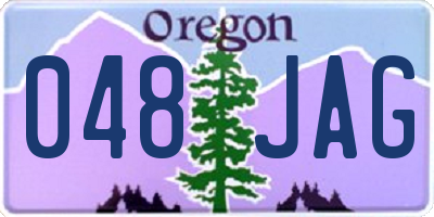 OR license plate 048JAG
