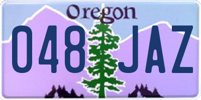 OR license plate 048JAZ