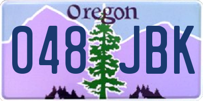 OR license plate 048JBK