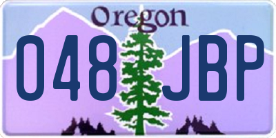 OR license plate 048JBP