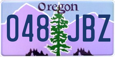 OR license plate 048JBZ