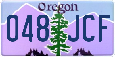 OR license plate 048JCF