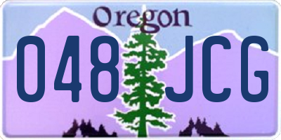 OR license plate 048JCG