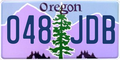 OR license plate 048JDB