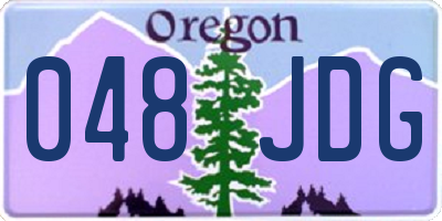 OR license plate 048JDG