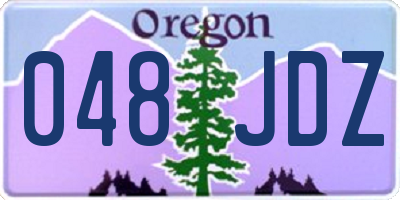 OR license plate 048JDZ