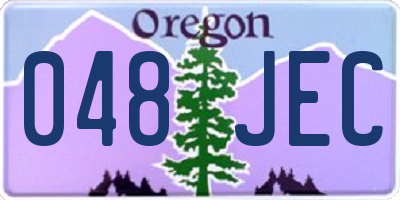 OR license plate 048JEC