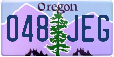 OR license plate 048JEG