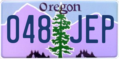 OR license plate 048JEP