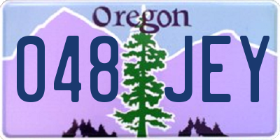 OR license plate 048JEY