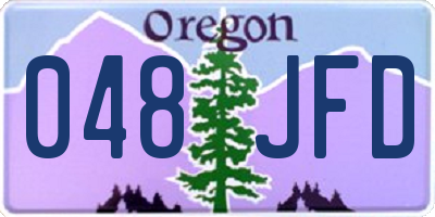 OR license plate 048JFD