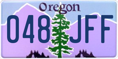 OR license plate 048JFF