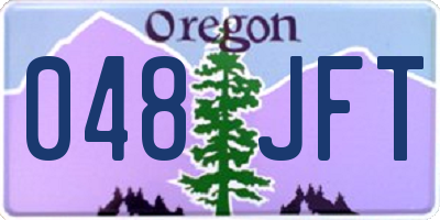 OR license plate 048JFT