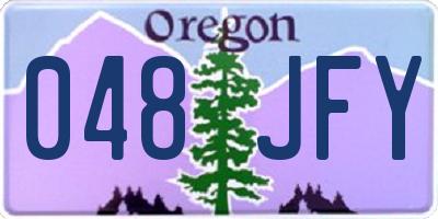 OR license plate 048JFY