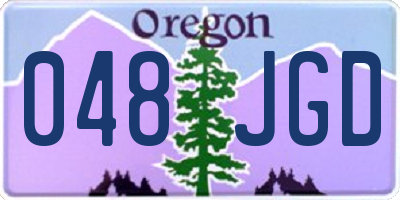 OR license plate 048JGD
