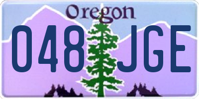 OR license plate 048JGE