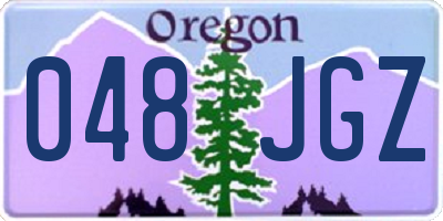 OR license plate 048JGZ