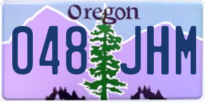 OR license plate 048JHM