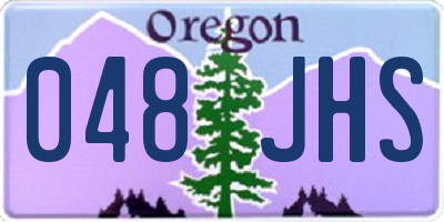 OR license plate 048JHS