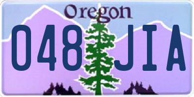 OR license plate 048JIA