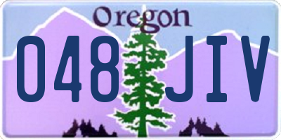 OR license plate 048JIV