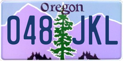 OR license plate 048JKL