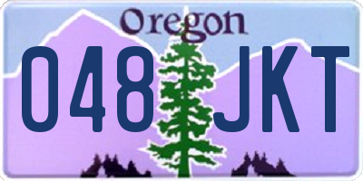 OR license plate 048JKT