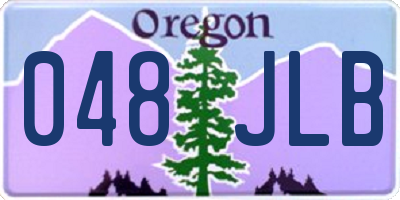 OR license plate 048JLB