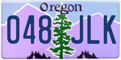 OR license plate 048JLK