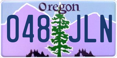 OR license plate 048JLN