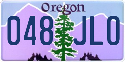 OR license plate 048JLO