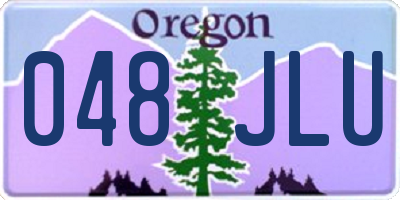 OR license plate 048JLU