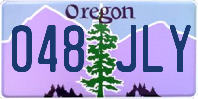 OR license plate 048JLY