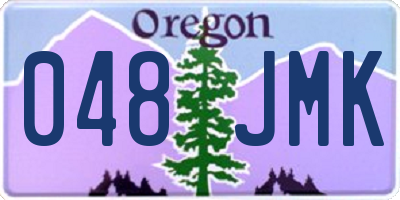 OR license plate 048JMK