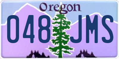 OR license plate 048JMS