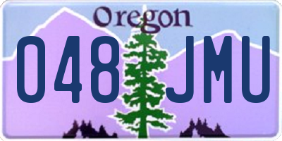OR license plate 048JMU