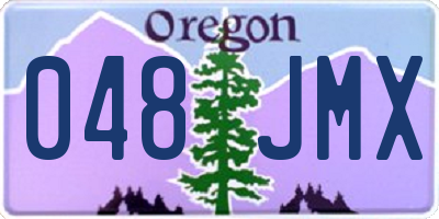 OR license plate 048JMX