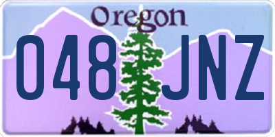 OR license plate 048JNZ