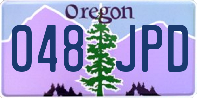 OR license plate 048JPD